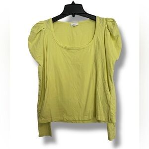A.L.C. Karlie Scoop Neck Puff Sleeve T-shirt